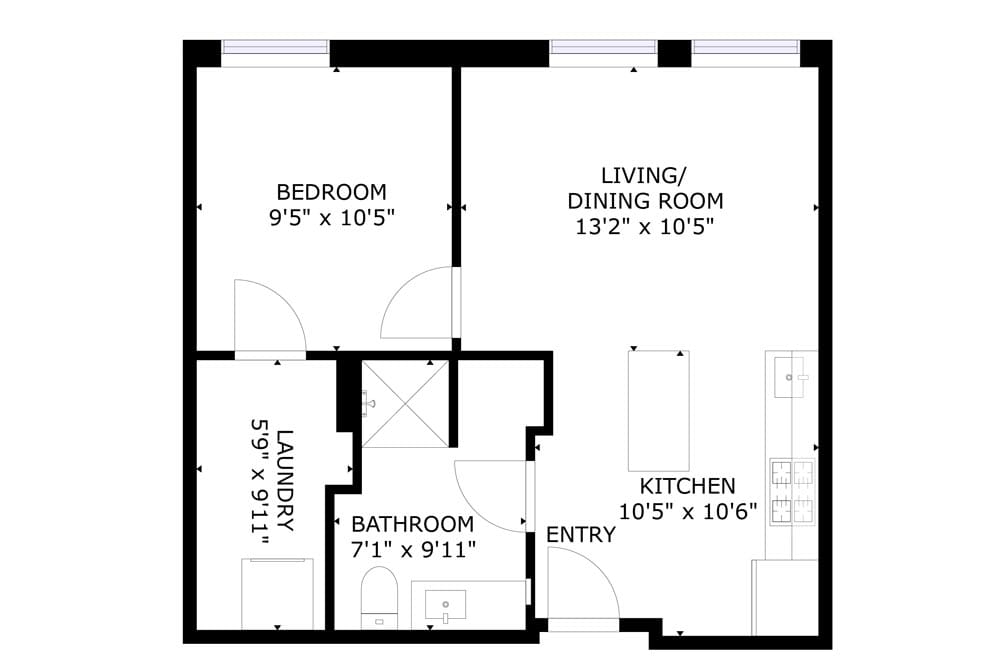 floor plan E
